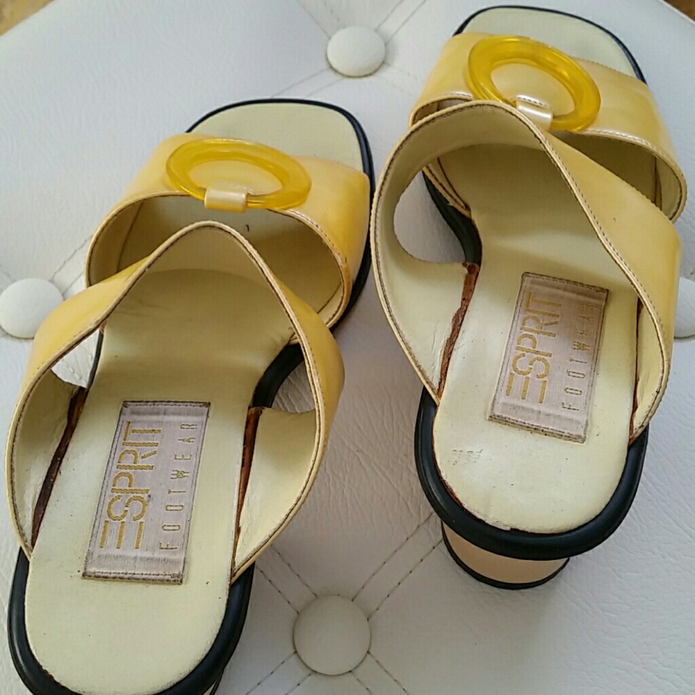 Esprit yellow sandal - Picture 5 of 7